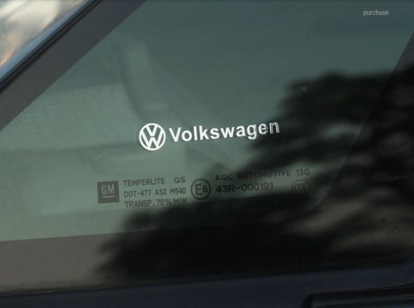 VW Silver sticker