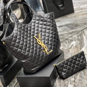 SL Quilted Monogram Clutch Bag - Luxe Finds UK