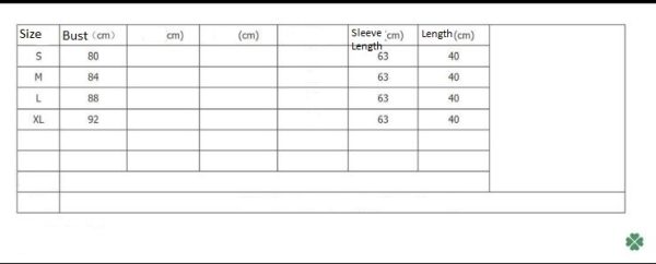 size chart 2