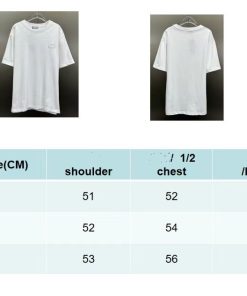 d white size chart